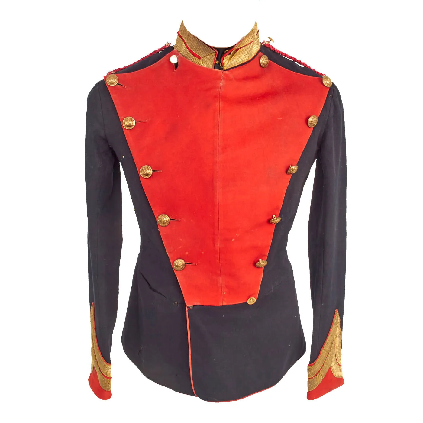 Original British Pre - WWI 12th Prince of Wales's Royal Lancers Officers’ Uniform Coat