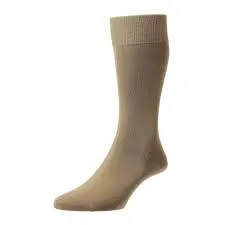 PANTHERELLA 5373 SACKVILLE FLAT KNIT - COTTON LISLE MEN'S SOCK