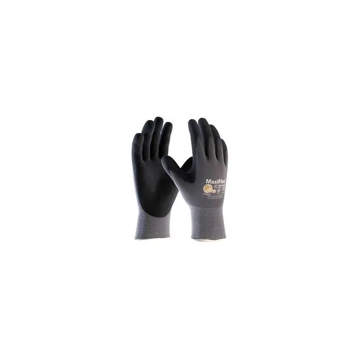 PIP ATG 34-874 Maxiflex Ultimate Gloves Micro Foam Nitrile Coated Palm Coat, Gray, 1 Dozen