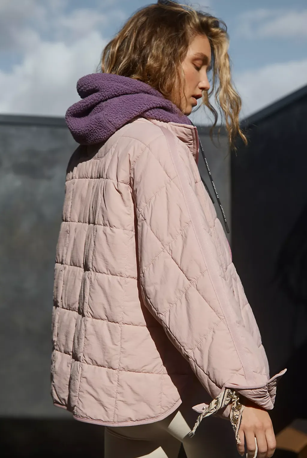 Pippa Packable Puffer Jacket, Mauve Swoon