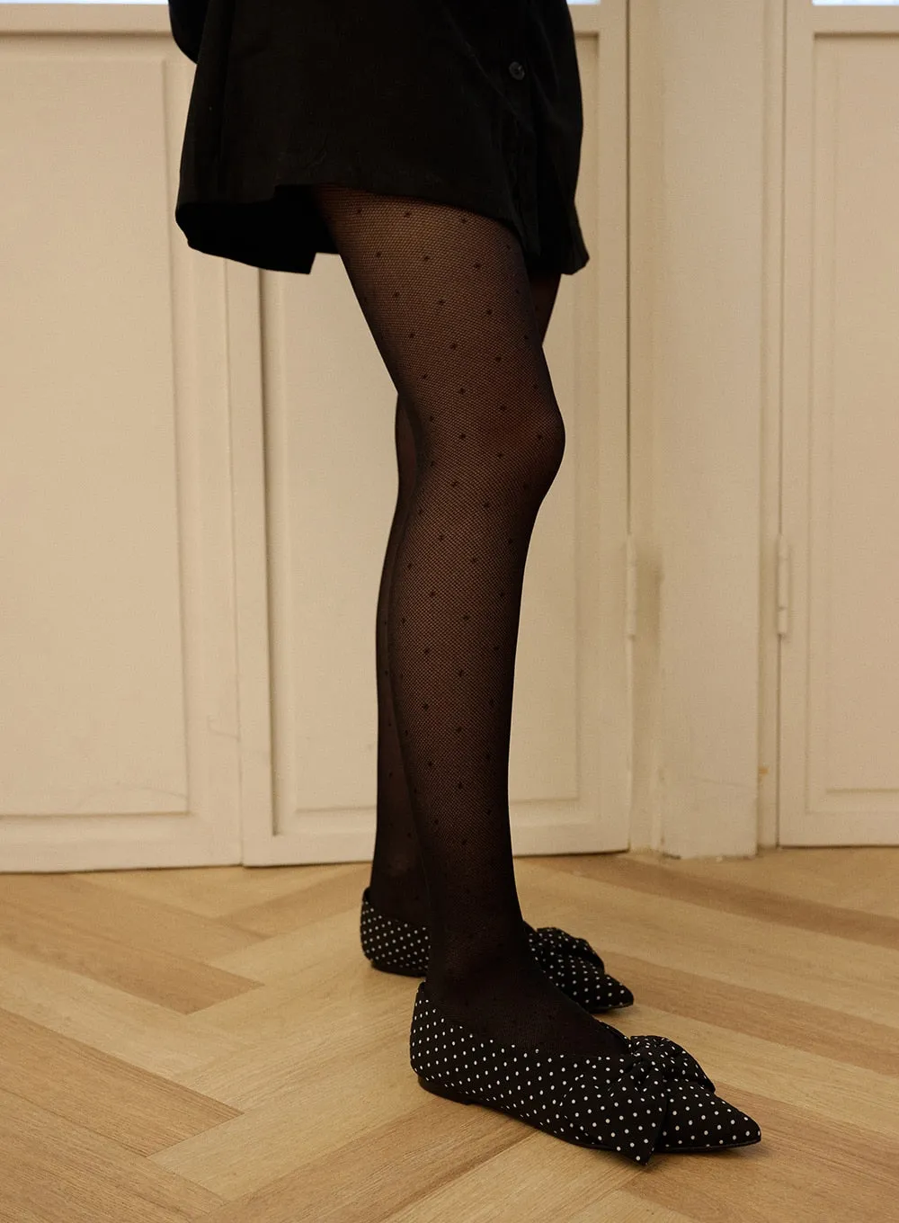 Polka Dot Mesh Tights OD327