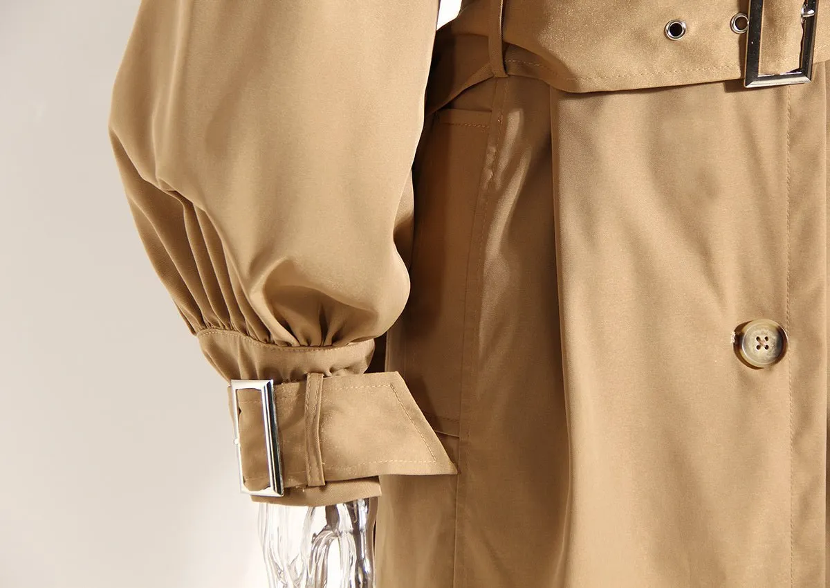 Pre Order:  Ruffle Trench Coat - @simplywindy