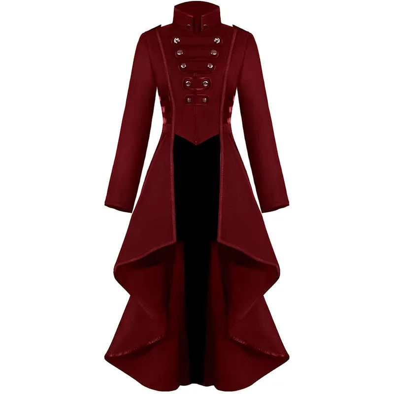 Renaissance Gothic Tailcoat Victorian Tailcoat Jacket Halloween Costumes for Women