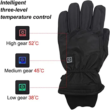 Sidiou Group Anniou Electrical Heating Gloves Rechargeable Battery Heating Gloves Heated Ski Gloves