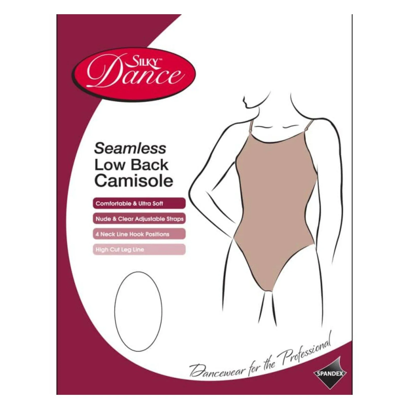 'SILKY' BRAND SEAMLESS LOW BACK CAMISOLE LEOTARD