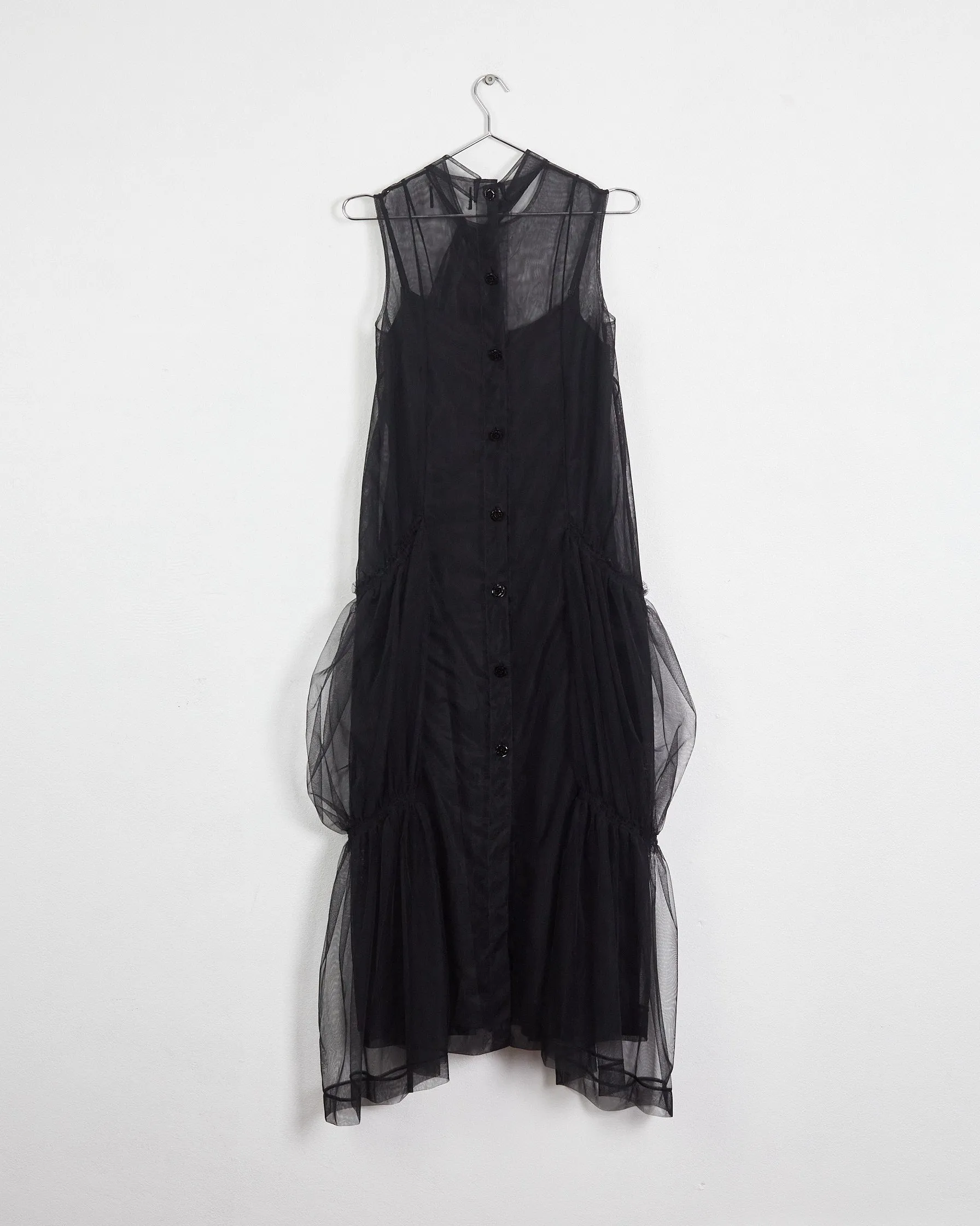 Simone Rocha fall '16 tulle dress with slip, black, 6