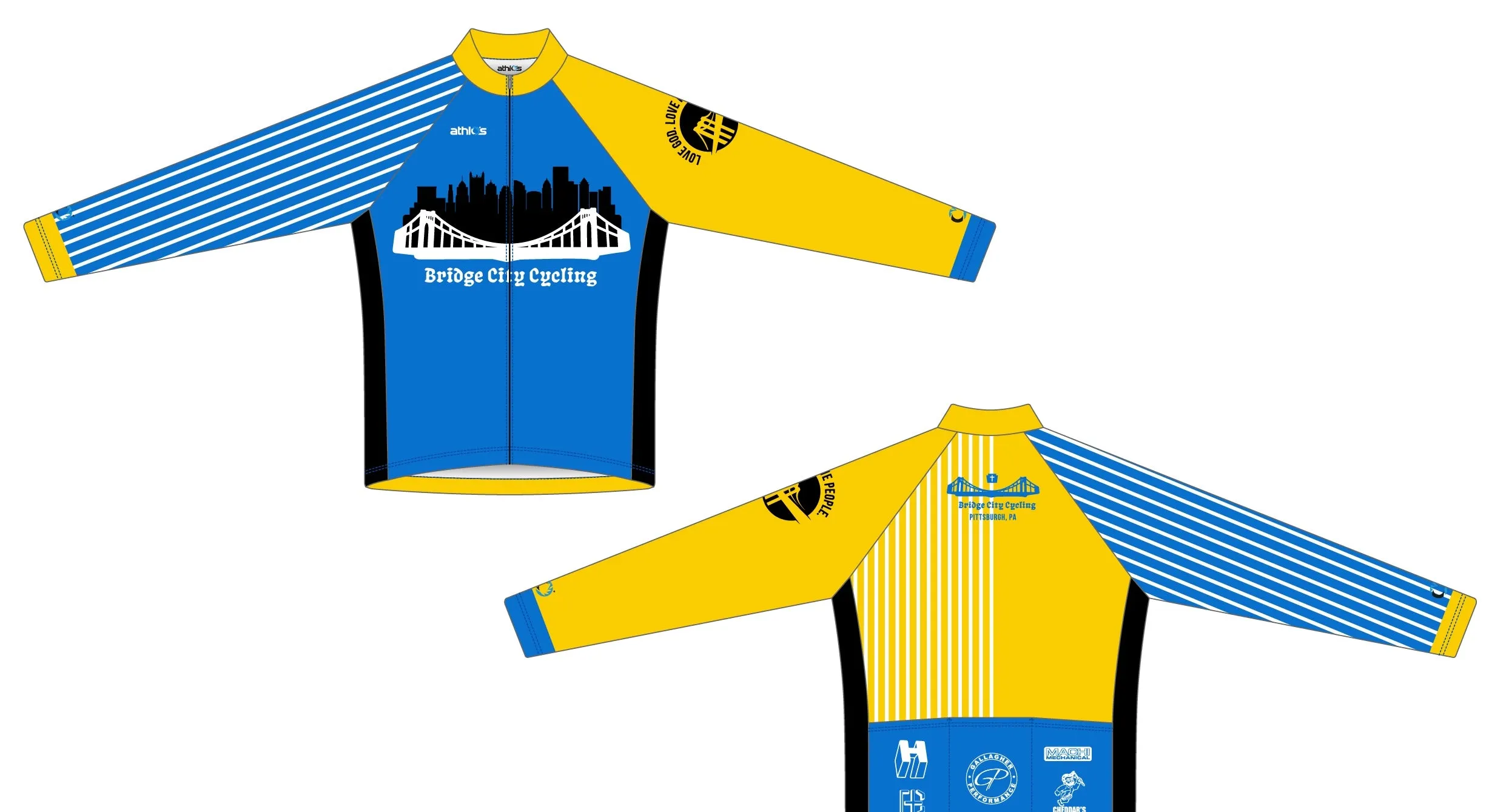 Squad One Long Sleeve Jersey Men's - Bridge City Cycling