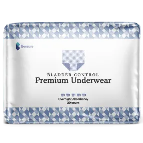 Starter Pack of Because Premium Underwear for Men (Overnight)