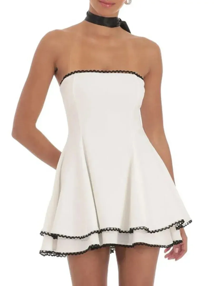 Summer Strapless Mini Dress