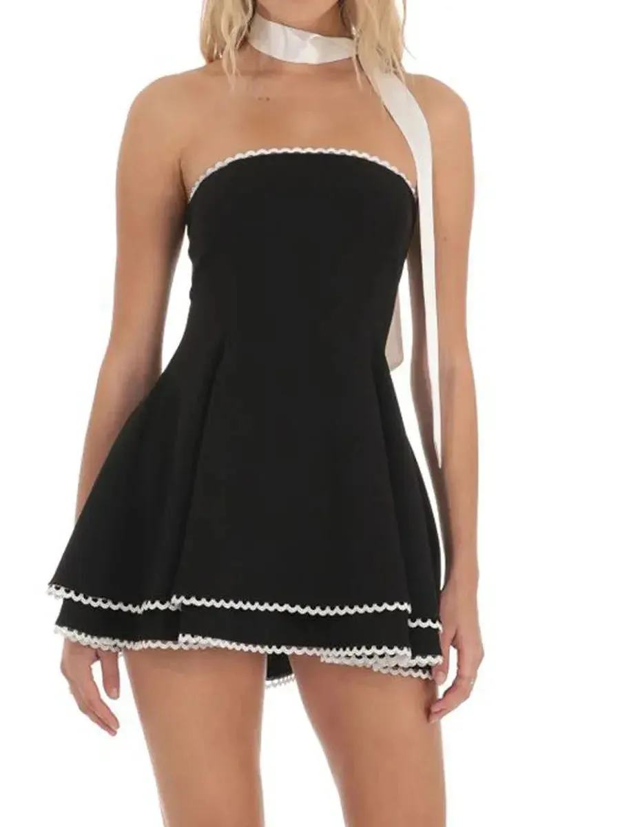 Summer Strapless Mini Dress