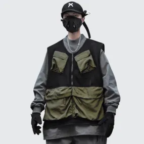 Techwear Cargo Vest Jacket