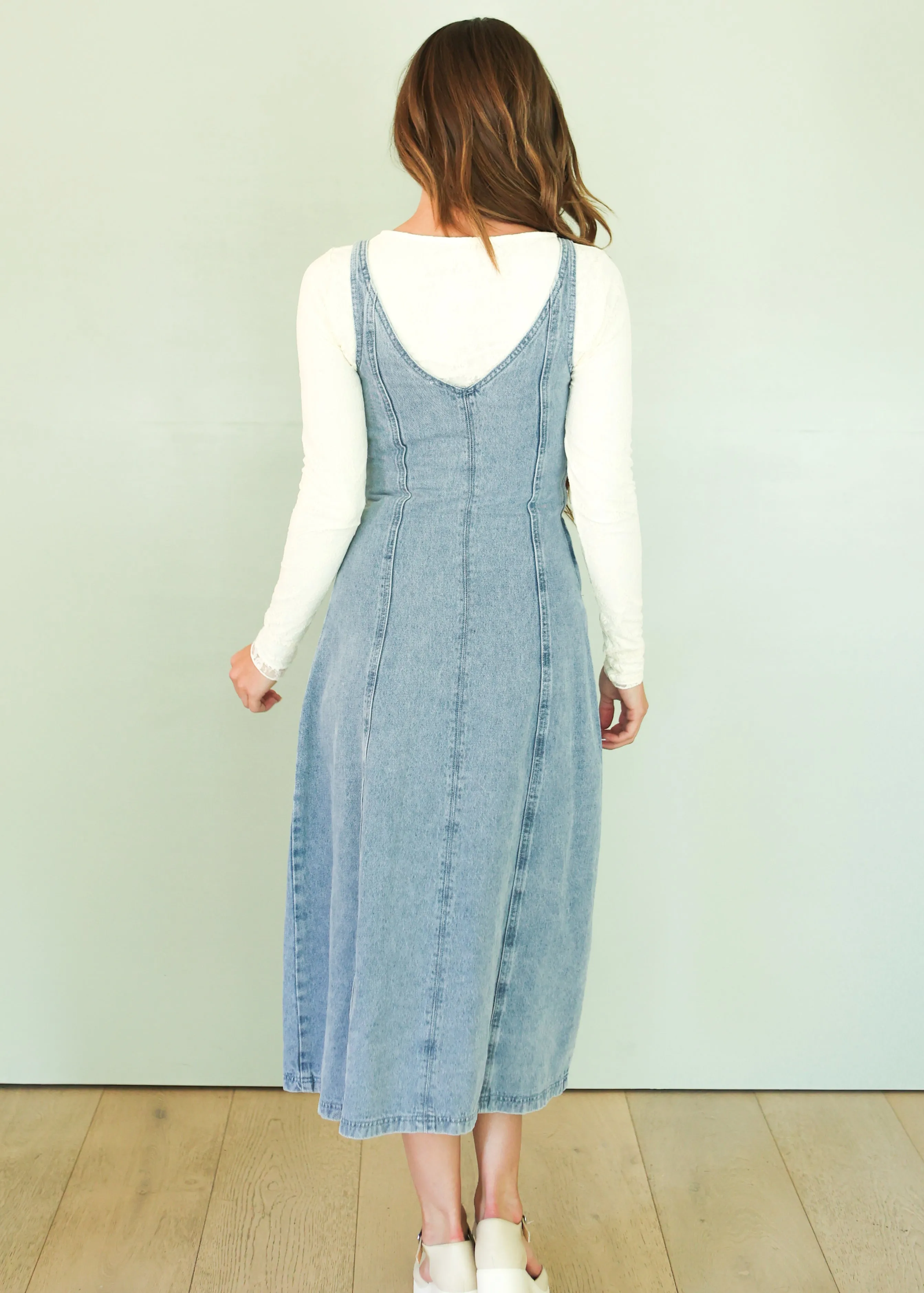 Texie Denim Midi Dress