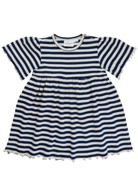 The Fro Rib Dress - Navy Blazer - BABY