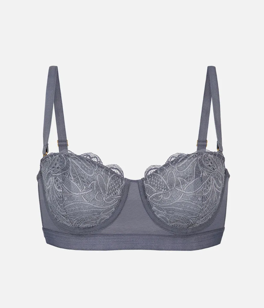 The Lace Strapless: Smoke