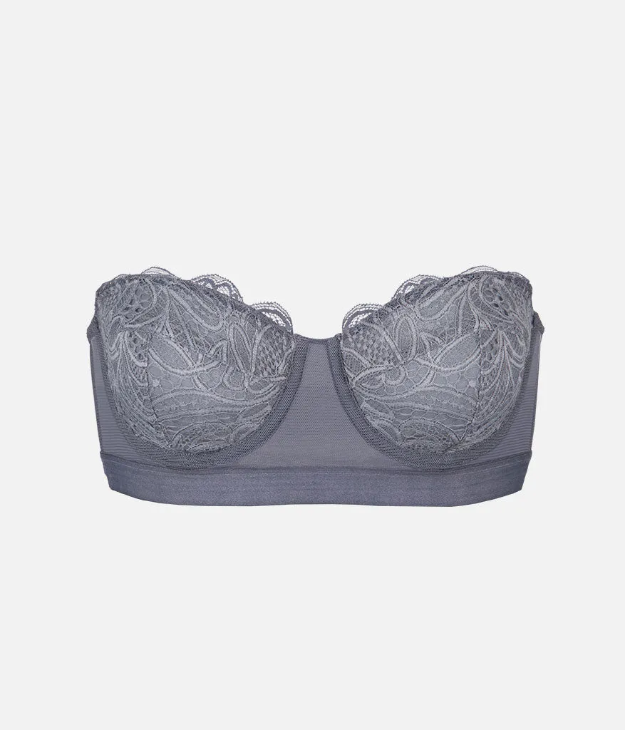 The Lace Strapless: Smoke