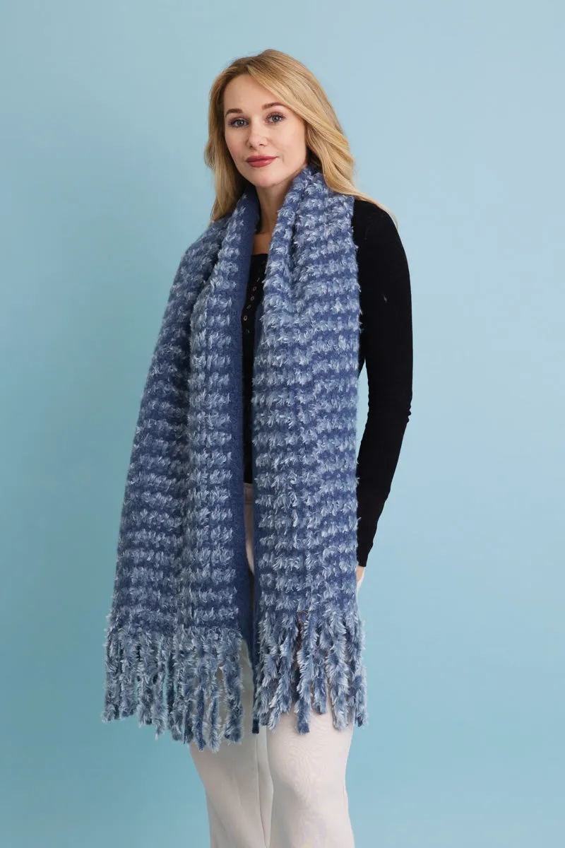 Ultra Soft Chenille Tassel Scarf