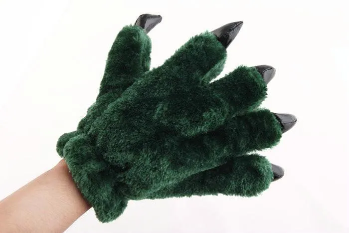 Unisex Onesies Warm Plush Animal Hands Claw Paw Furry gloves Kigurumi