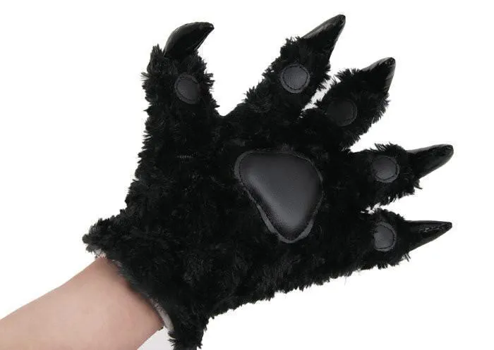 Unisex Onesies Warm Plush Animal Hands Claw Paw Furry gloves Kigurumi