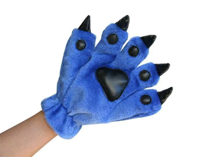 Unisex Onesies Warm Plush Animal Hands Claw Paw Furry gloves Kigurumi