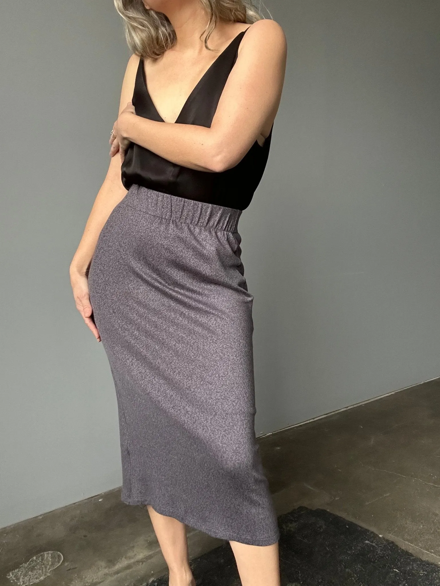 Waves of Hydra Angel '98 Knit Skirt (Grey)