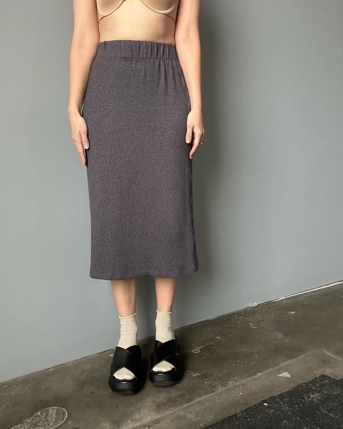 Waves of Hydra Angel '98 Knit Skirt (Grey)