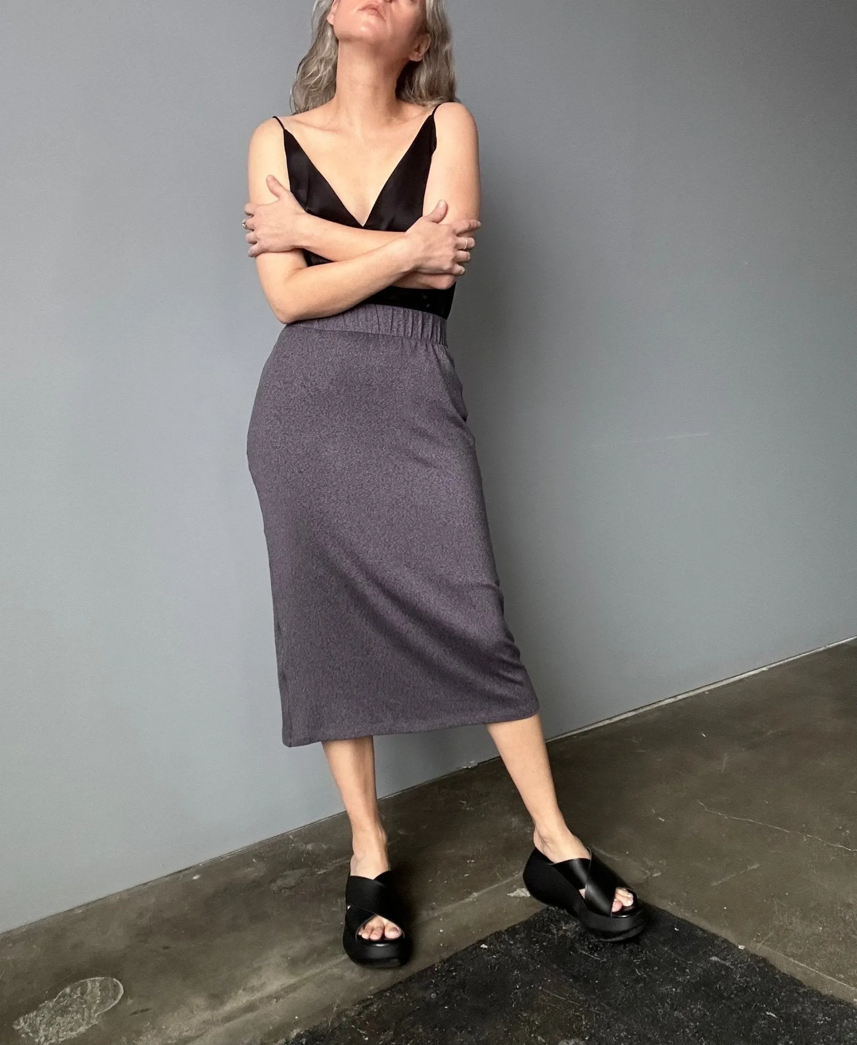 Waves of Hydra Angel '98 Knit Skirt (Grey)