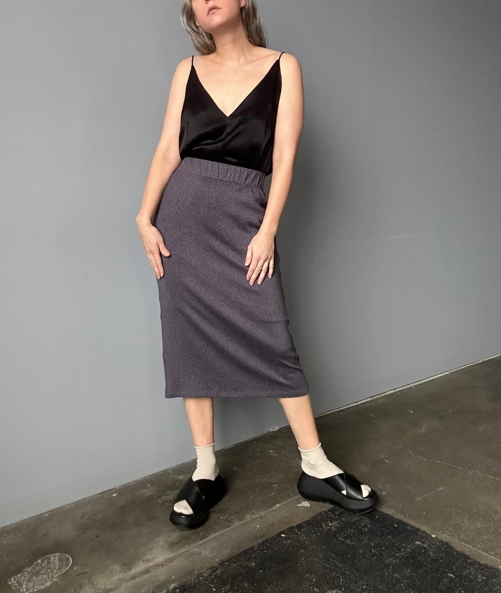 Waves of Hydra Angel '98 Knit Skirt (Grey)