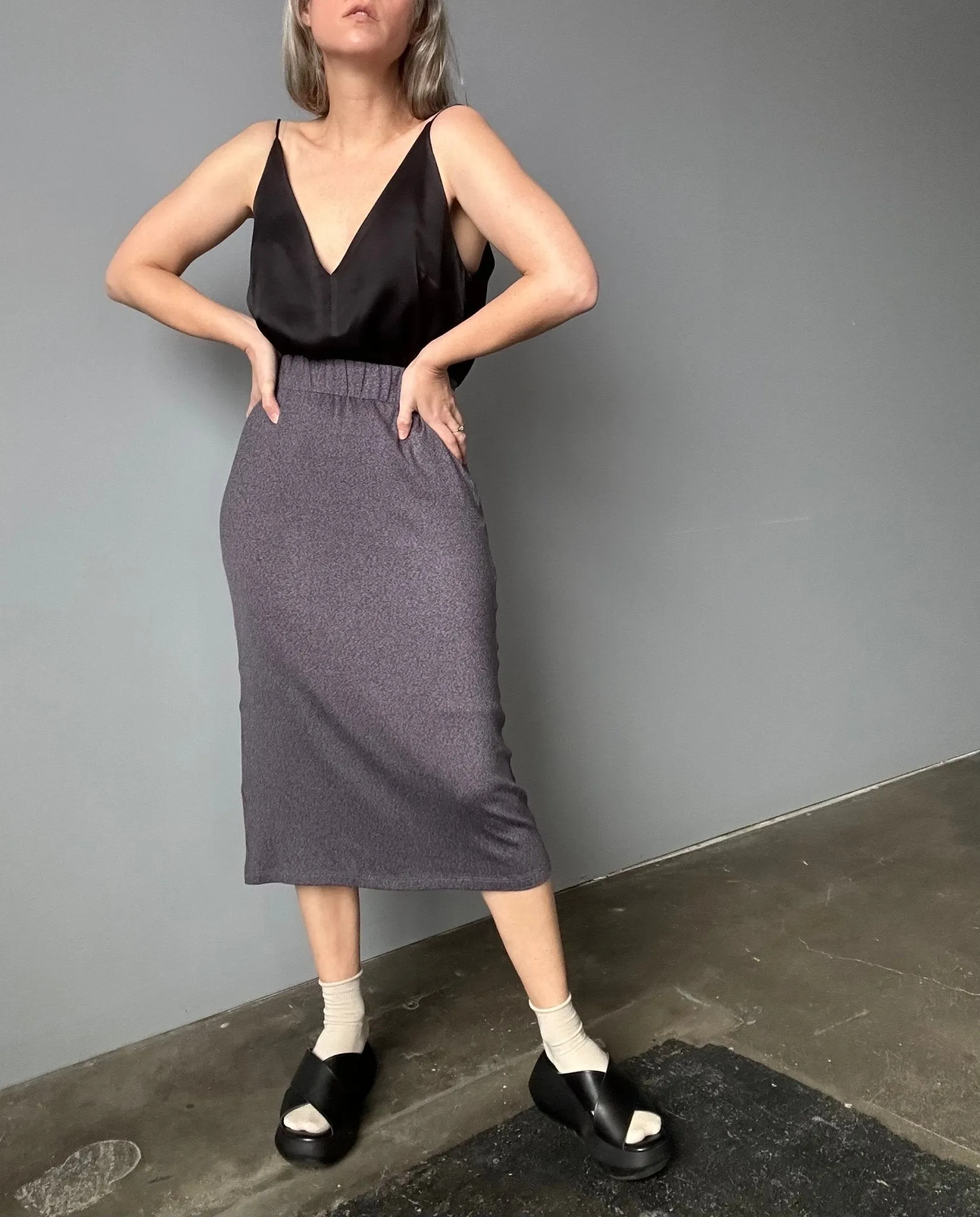 Waves of Hydra Angel '98 Knit Skirt (Grey)