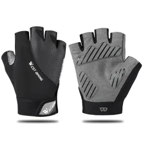 WEST BIKING YP0211210 Mountain Cycling Gloves Half Finger Breathable Anti-Slip Gloves Riding Equipment, Size: M(Dark Grey)