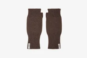 Westray Fingerless Cashmere Gloves - Coffee