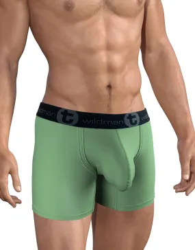 WildmanT Big Boy Pouch 5" Inseam Boxer Brief Green