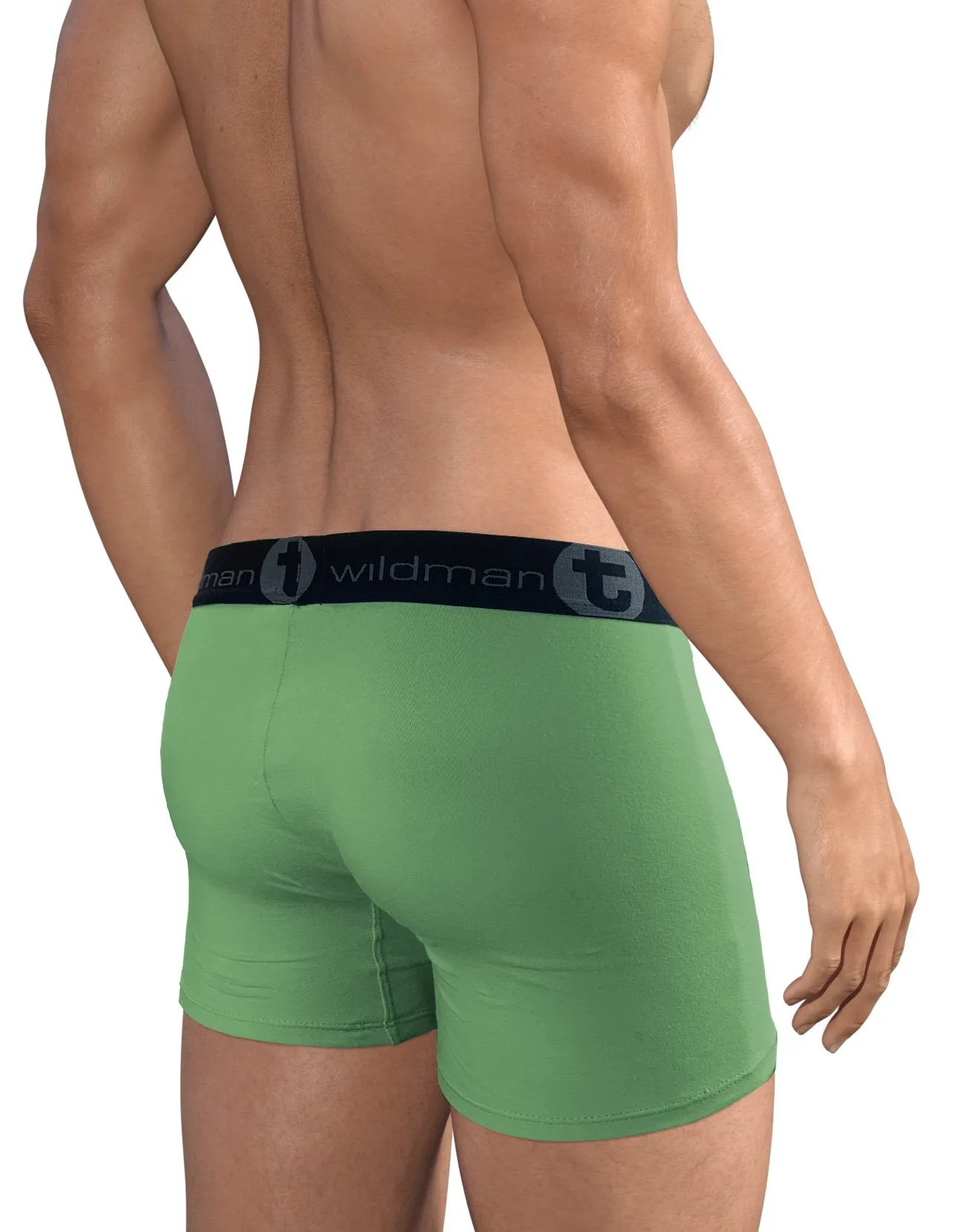 WildmanT Big Boy Pouch 5" Inseam Boxer Brief Green