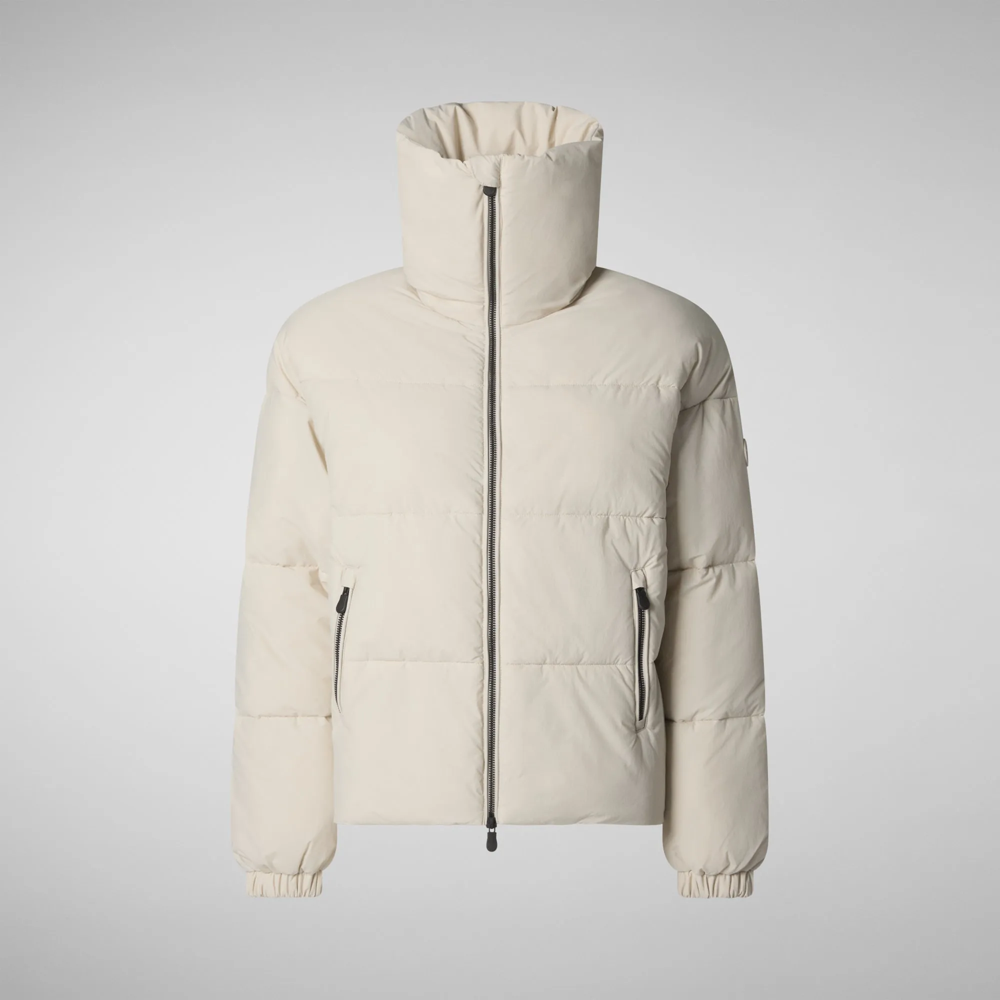 Women's animal free Puffer jacket Hina in rainy beige