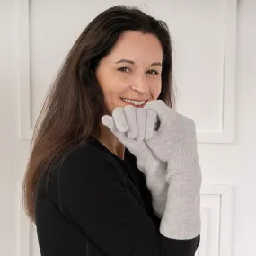 Women's Knit Long Gloves Cashmere Blend