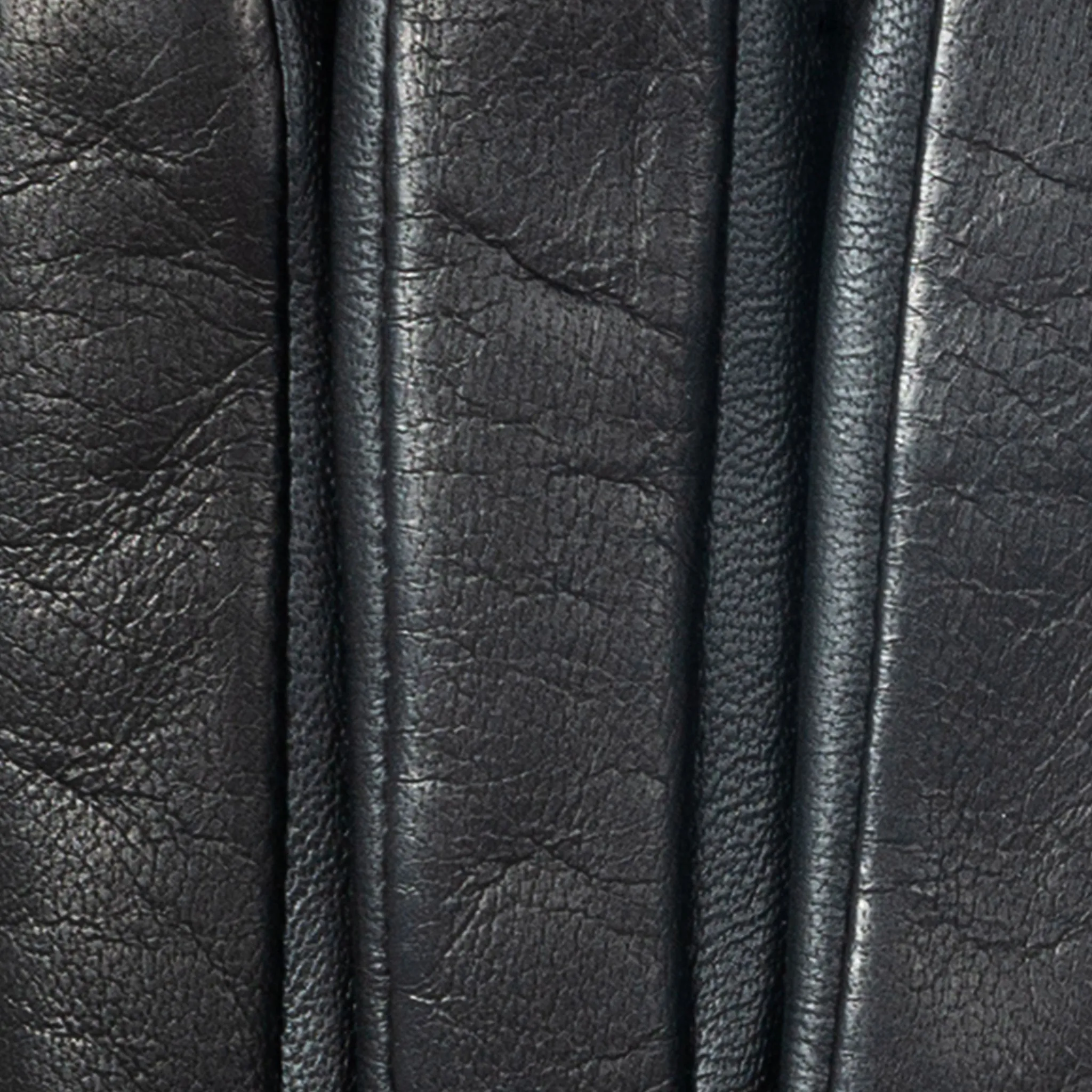 Women’s Touchscreen Three-Point Cashmere-Lined Leather Gloves with Buttons